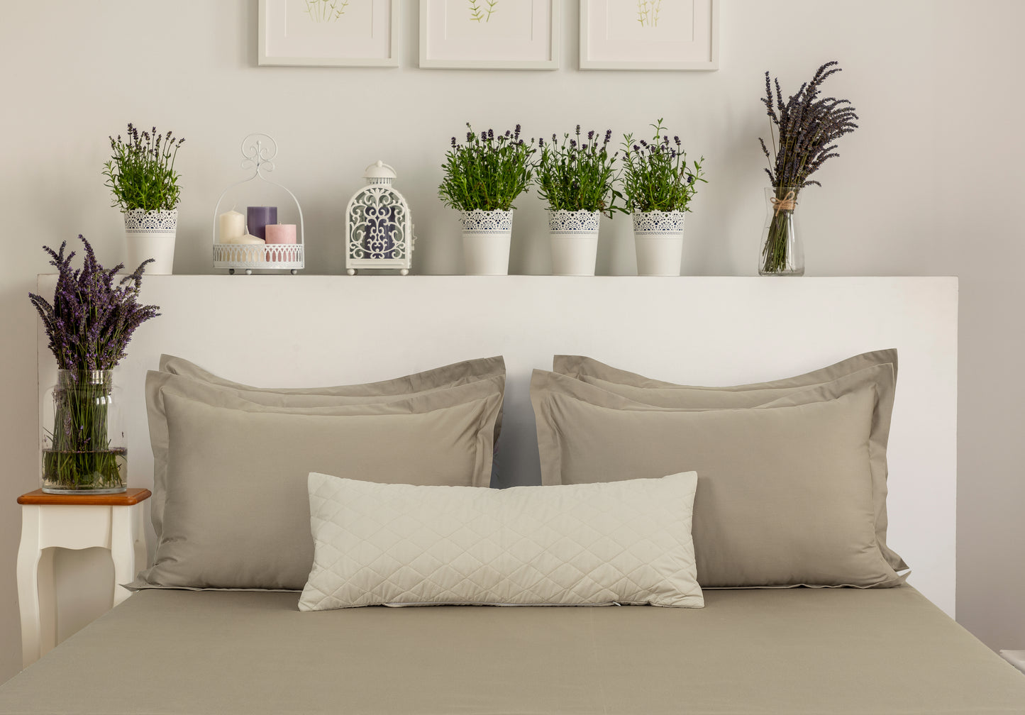 Lumbar/Throw Pillow Cover - Ecru (Light Beige)