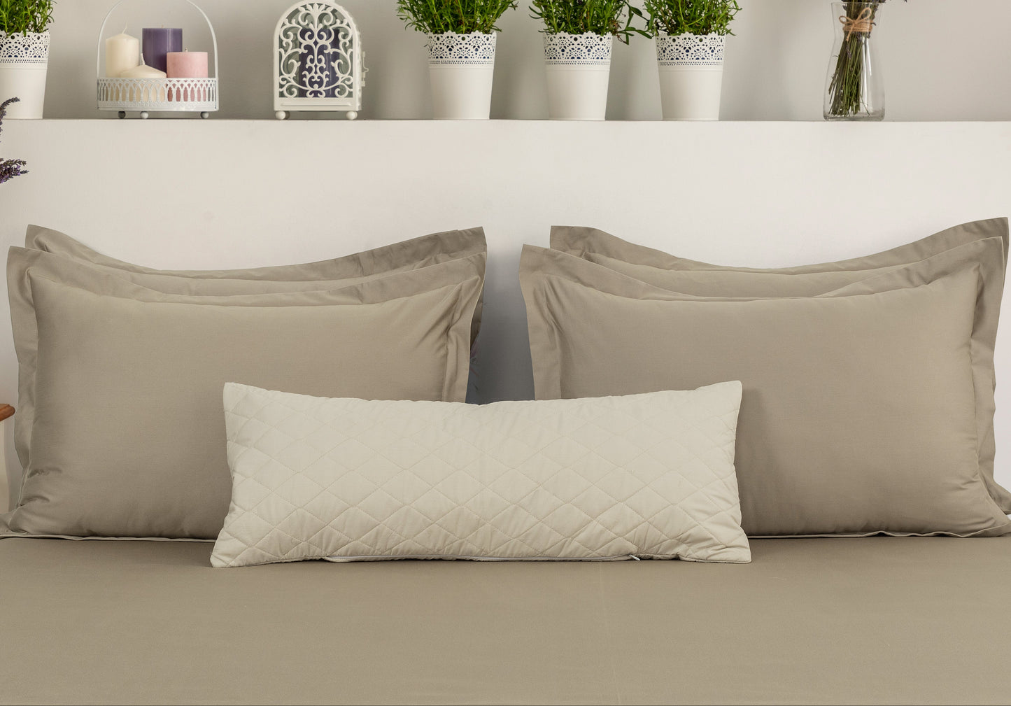 Lumbar/Throw Pillow Cover - Ecru (Light Beige)