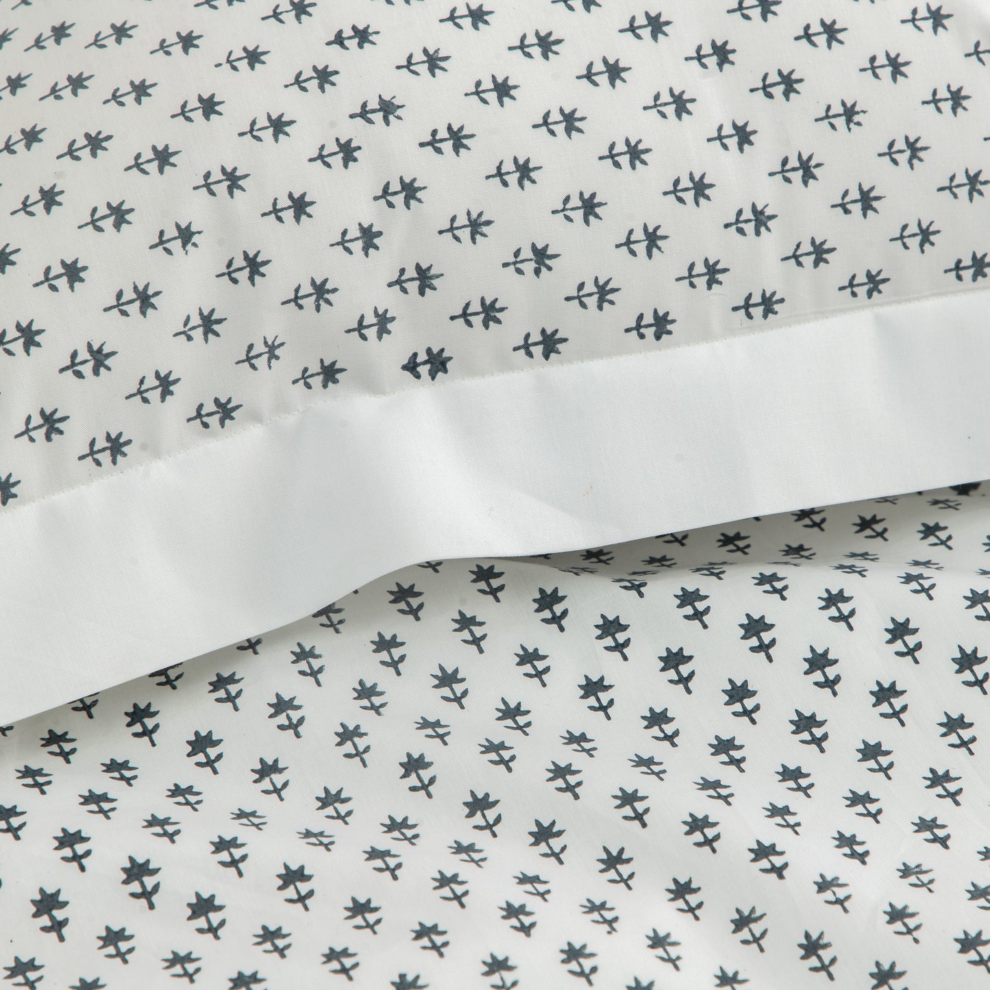 Pillow Covers Hand Block Printed "Cornflower" Set of 2