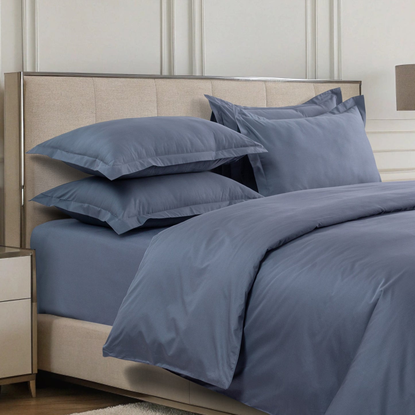 Duvet Cover 600TC Heavenly - Flintstone - LOVE FOR WHITE