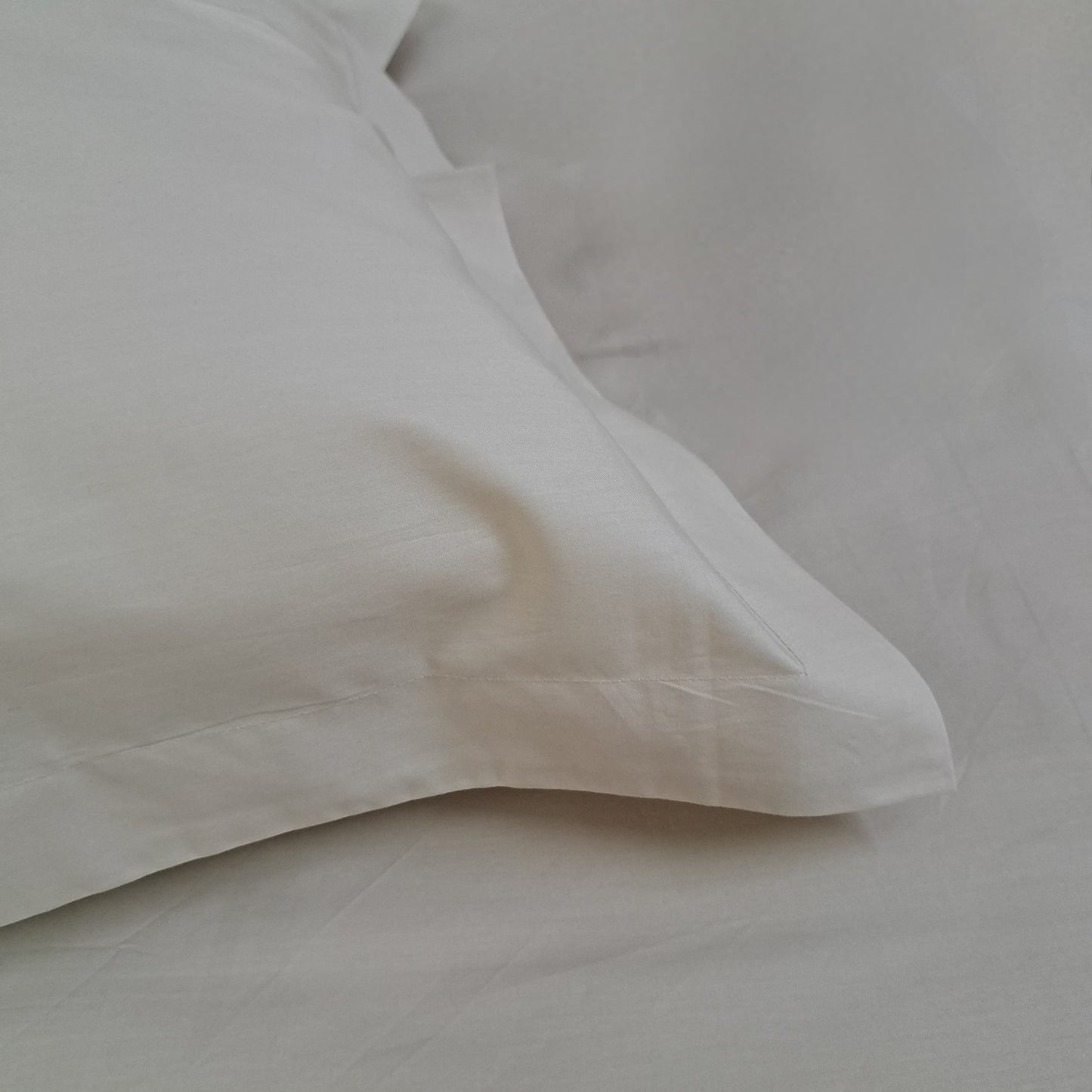 Pillow Covers 200TC Luxury Set of 2 - Ecru (Light Beige)