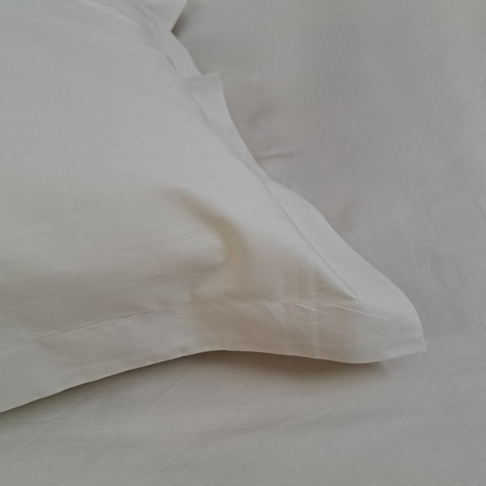 Pillow Covers 200TC Luxury Set of 2 - Ecru (Light Beige)