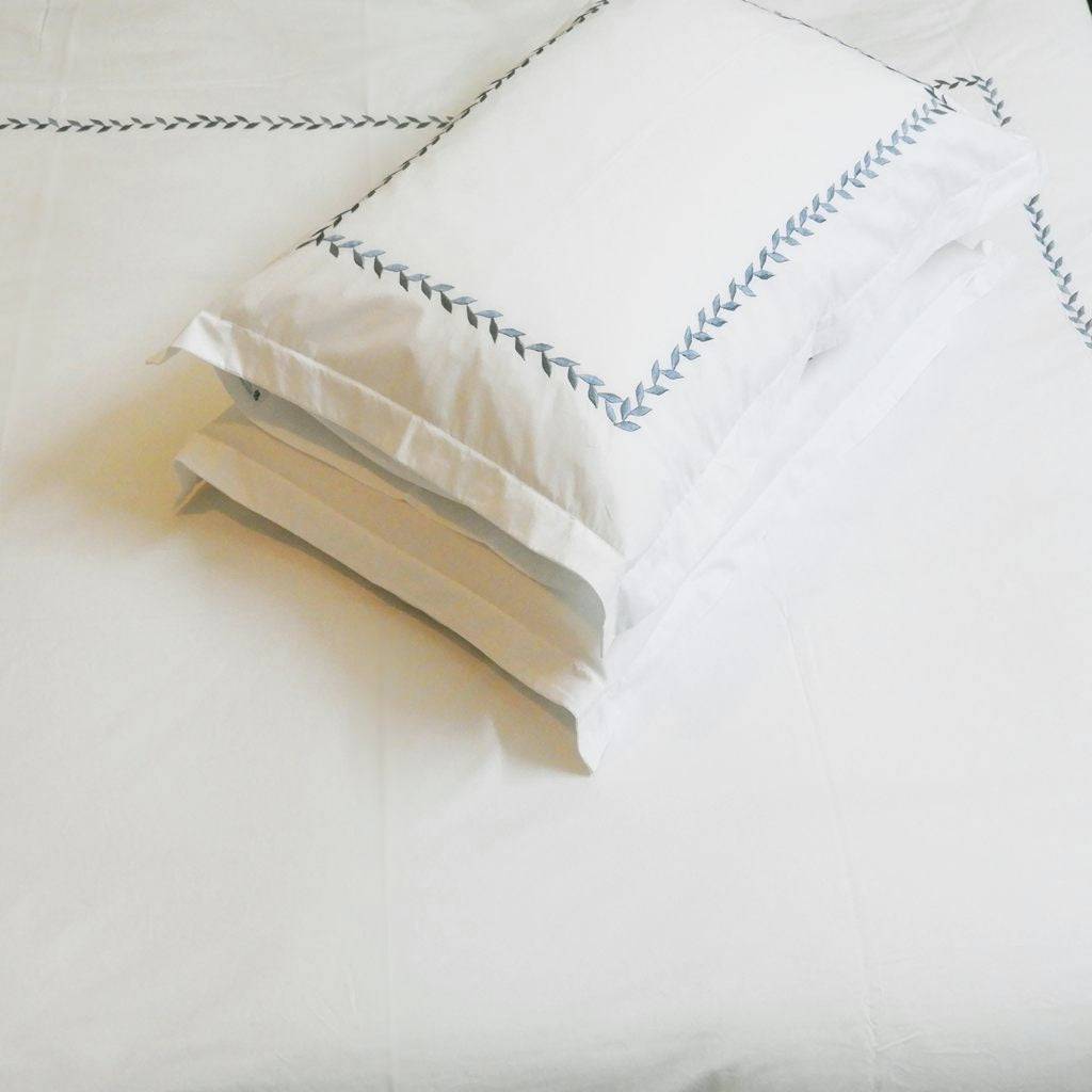 Bed Sheet Embroidered - Fern (King Size)