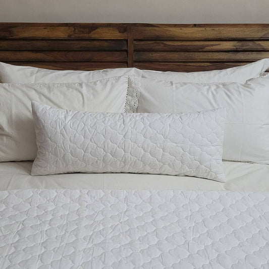 Lumbar/Throw Pillow Cover - White
