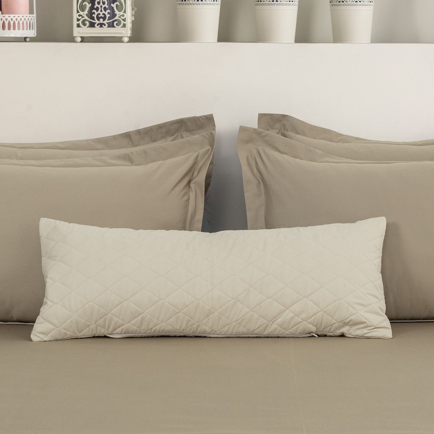 Lumbar/Throw Pillow Cover - Ecru (Light Beige)