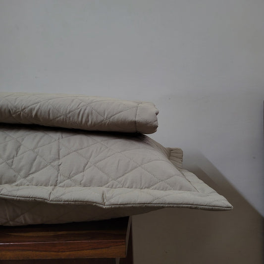 Quilted Pillow Covers Set of 2 -  Sage