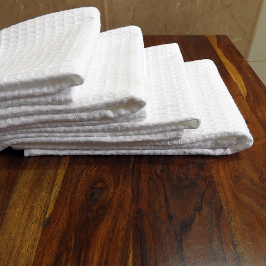 Quick Dry Waffle Hand Towel Set of 4