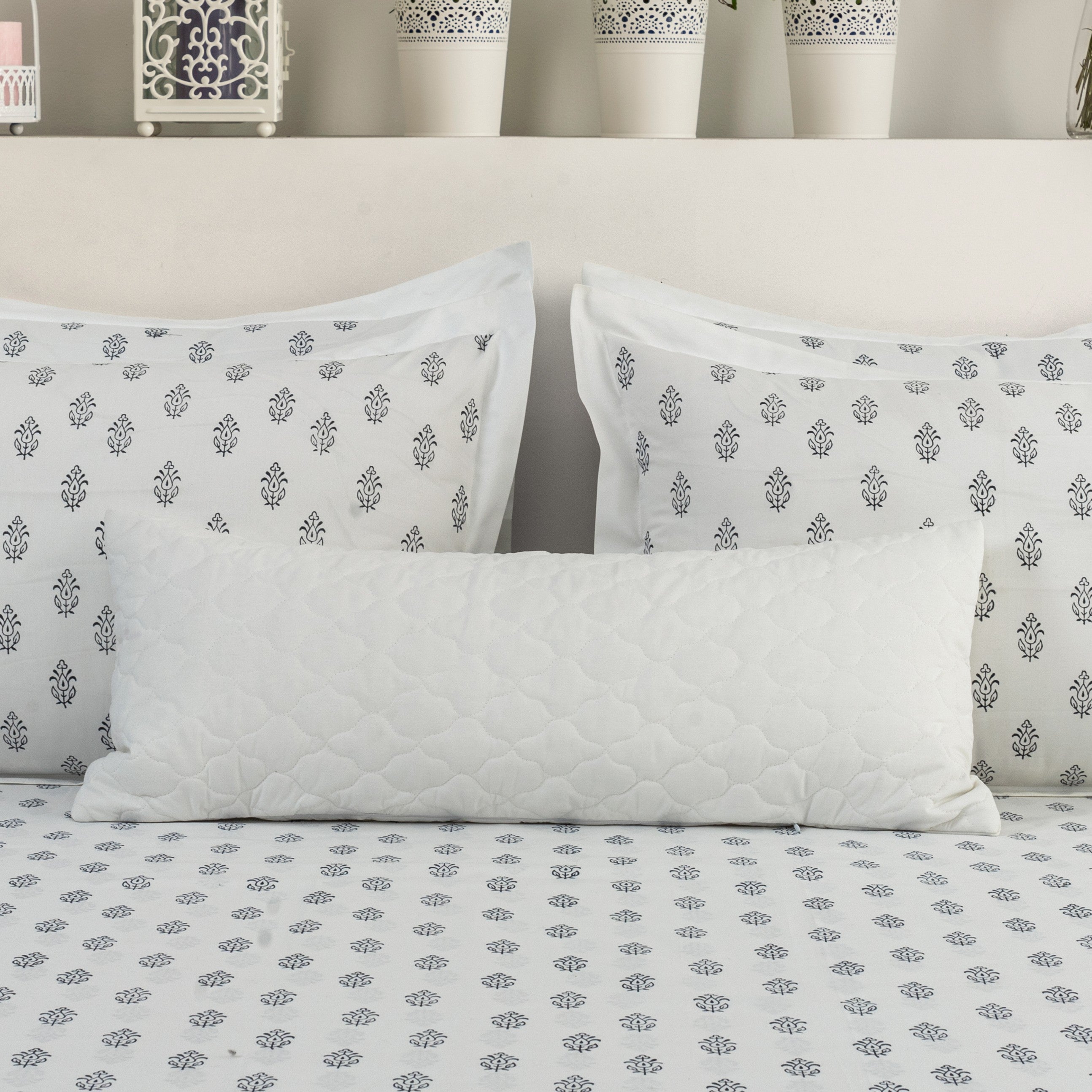 Lumbar/Throw Pillow Cover - White - LOVE FOR WHITE                                                          