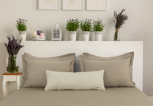 Lumbar/Throw Pillow Cover - Ecru (Light Beige)