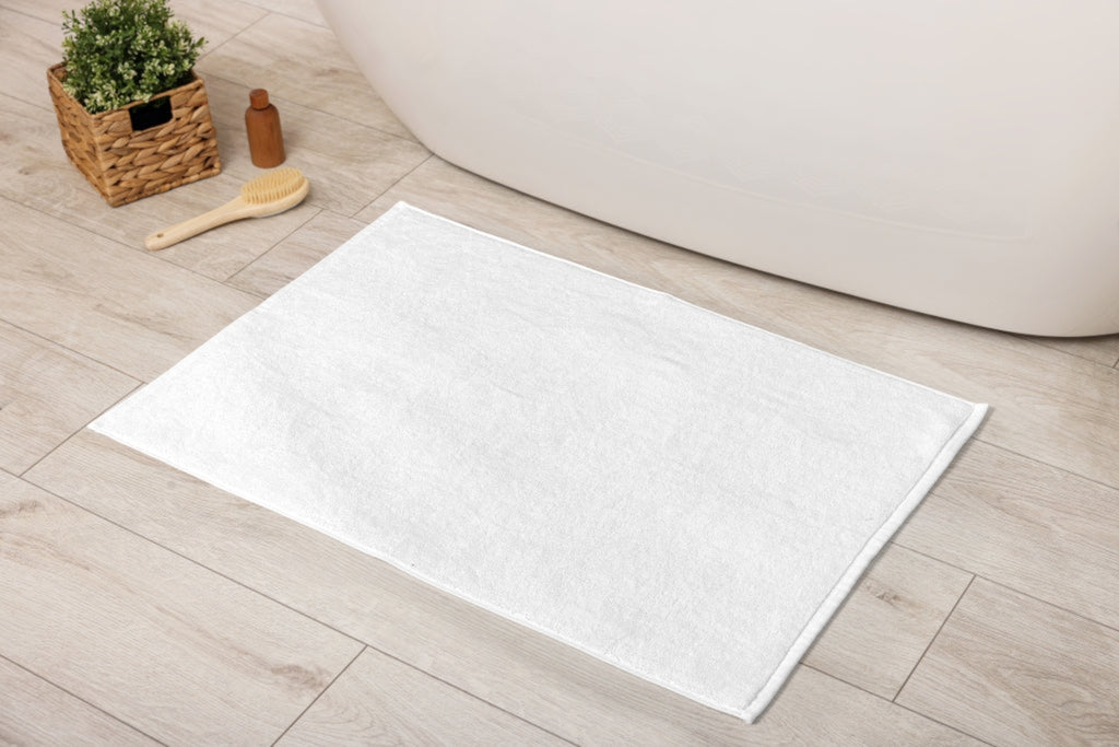 Bathroom Bath Mats - White - LOVE FOR WHITE                                                          