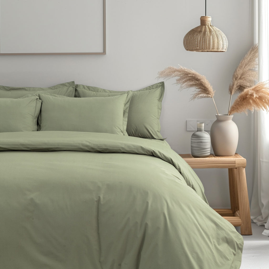 Bedsheet 300TC Luxury - Frosty Fern