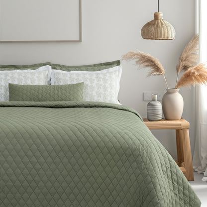 Lumbar/Throw Pillow Cover - Frosty Fern - LOVE FOR WHITE                                                          