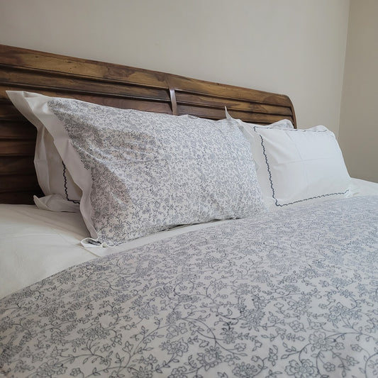 Duvet Cover Hand Block Printed "Forest"