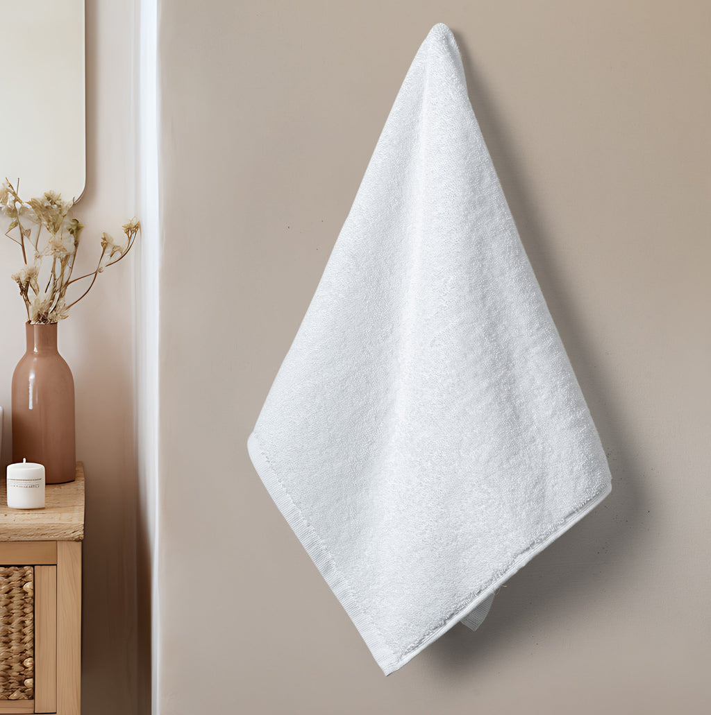 Hotel Luxury Hand Towel Set Of 4 - White - LOVE FOR WHITE                                                          