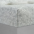 Fitted Sheet Hand Block Printed - Forest - LOVE FOR WHITE                                                          