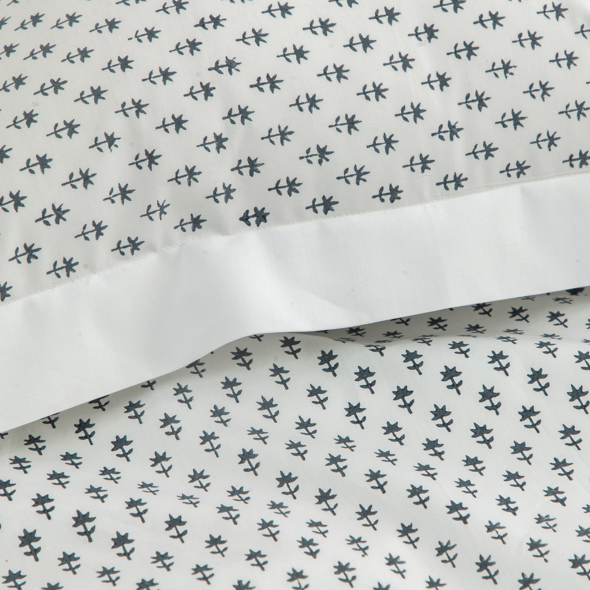 Pillow Covers Hand Block Printed "Cornflower" Set of 2                                                                