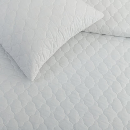 Quilted Cushion Cover - White