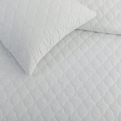 Quilted Cushion Cover - White