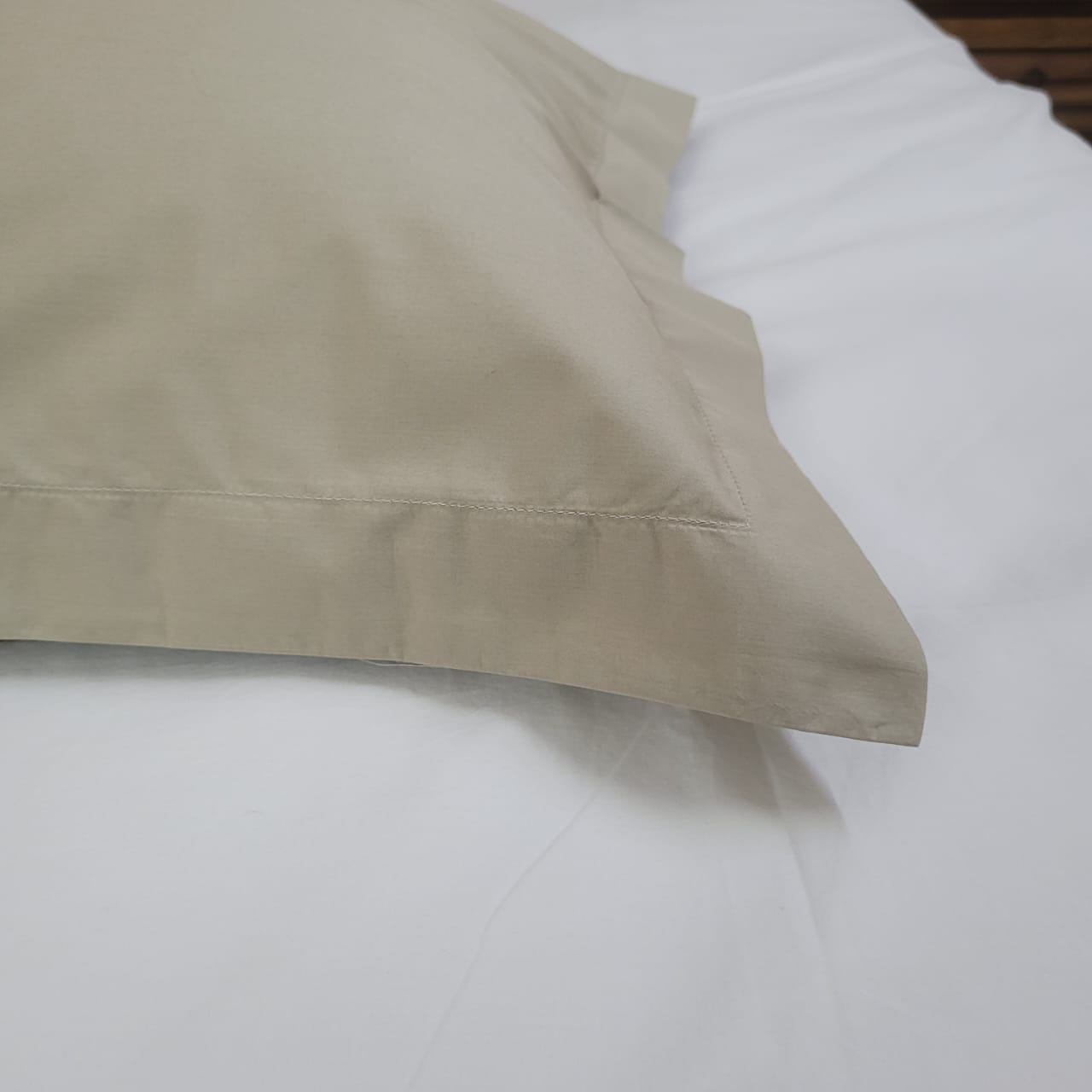 Pillow Covers 300TC Luxury  Set of 2 - Dusty Olive - LOVE FOR WHITE                                                          