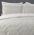 Pillow Covers Hand Block Printed "Cornflower" Set of 2 - LOVE FOR WHITE                                                          