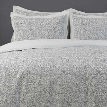 Duvet Cover Hand Block Printed - Forest - LOVE FOR WHITE                                                          