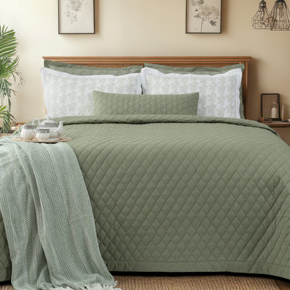 Lumbar/Throw Pillow Cover - Frosty Fern - LOVE FOR WHITE                                                          
