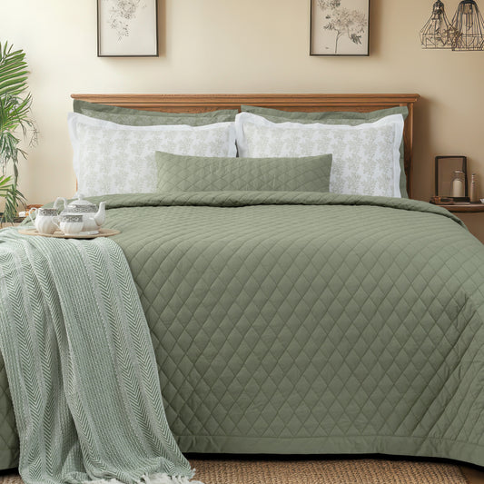 Lumbar/Throw Pillow Cover - Frosty Fern - LOVE FOR WHITE                                                          