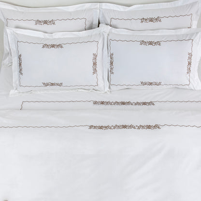 Bed Sheet Embroidered - Iris