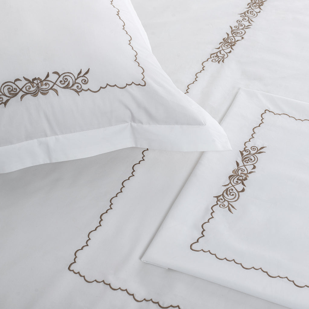 Pillow Covers Embroidered "Iris"  Set of 2