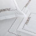 Pillow Covers Embroidered "Iris"  Set of 2