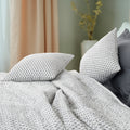 Quilted Cushion Cover - Cornflower - LOVE FOR WHITE                                                          