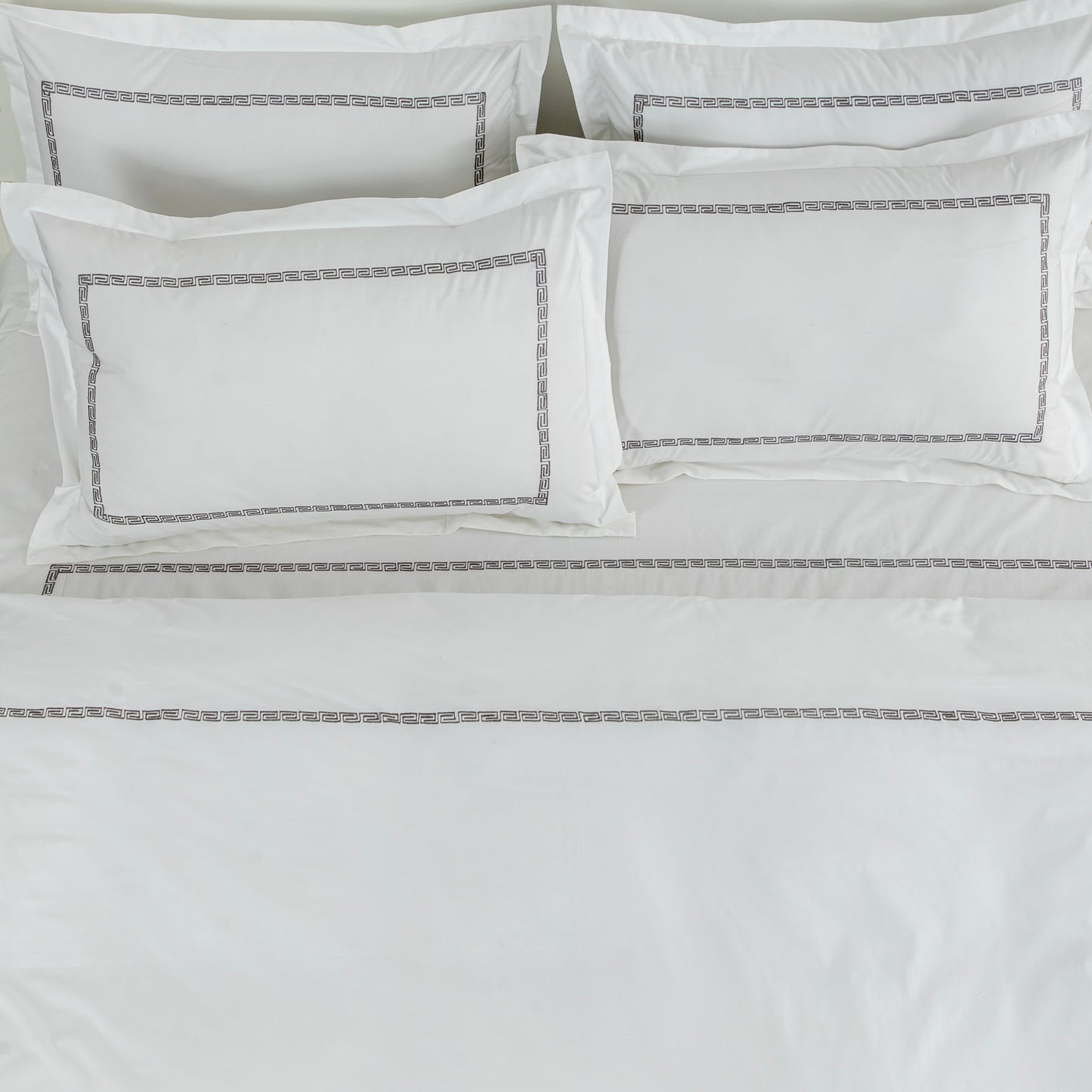 Duvet Cover Embroidered "Maze" - LOVE FOR WHITE                                                          