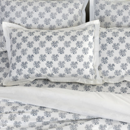 Duvet Cover Hand Block Printed - Tree Of Life - LOVE FOR WHITE                                                          