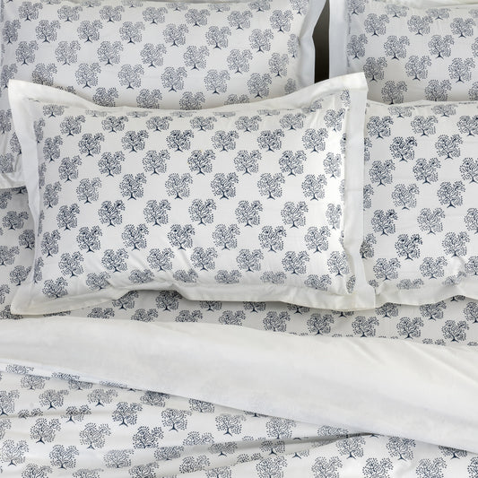 Duvet Cover Hand Block Printed - Tree Of Life - LOVE FOR WHITE                                                          