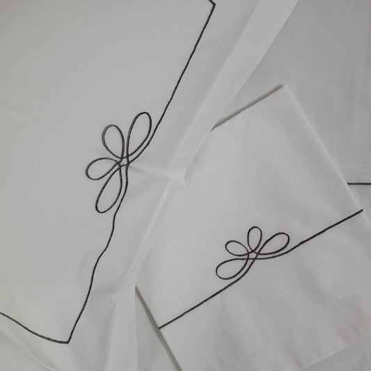 Pillow Covers Embroidered "Knots of Love" Set of 2