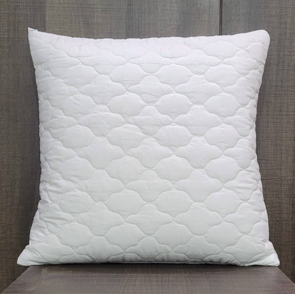 Quilted Cushion Cover - White