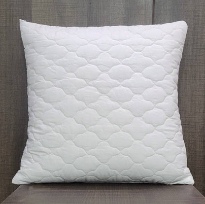 Quilted Cushion Cover - White - LOVE FOR WHITE                                                          