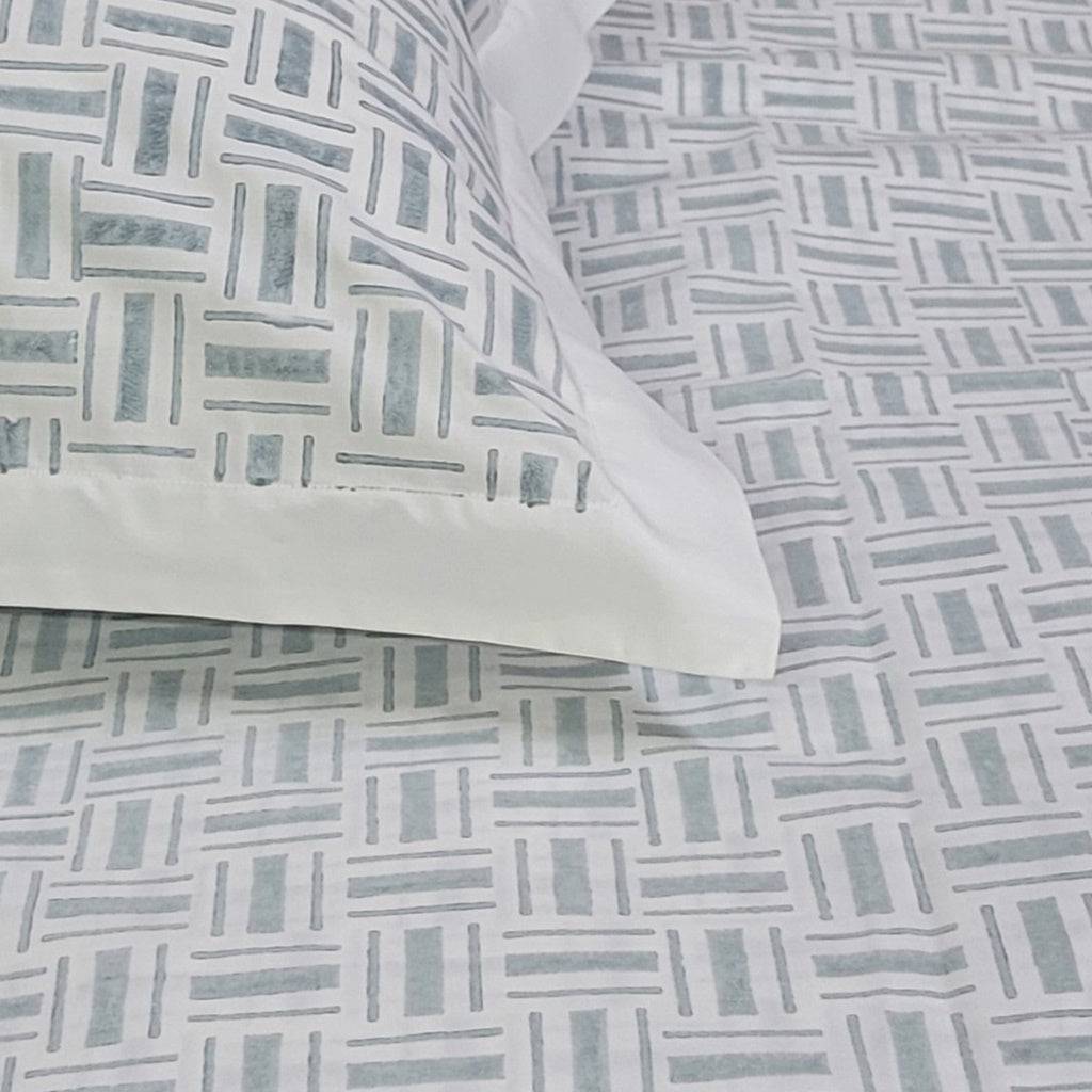 Bed Sheet Hand Block Printed - Crossroads