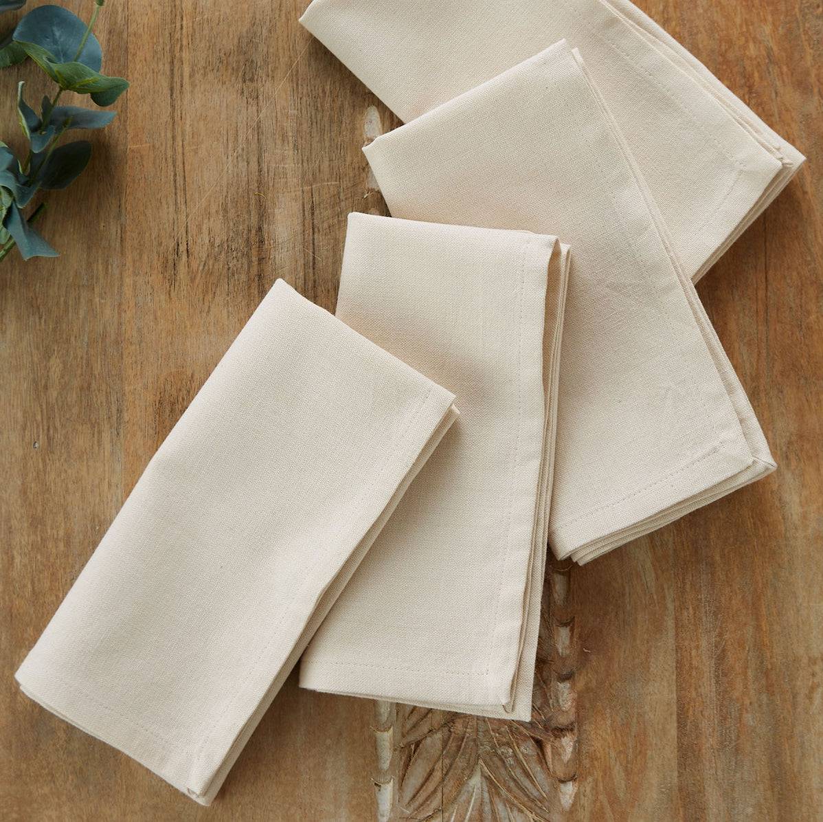 Linen Table Napkins set of 4- Cream