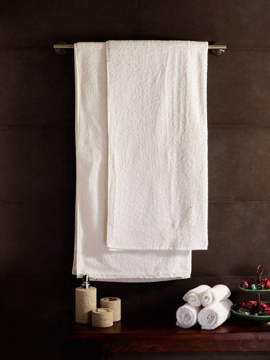 Hotel Luxury Complete Towel Set - White