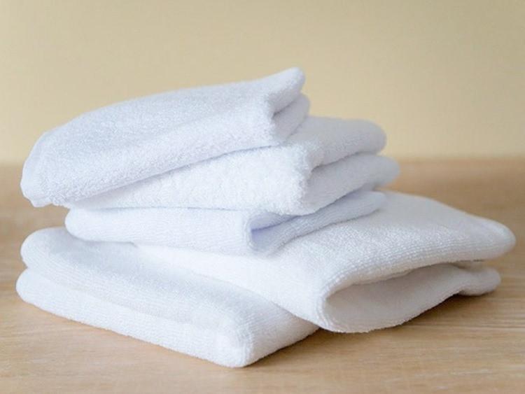 Hotel Luxury Face Towel Set Of 5 - White