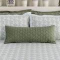 Lumbar/Throw Pillow Cover - Frosty Fern - LOVE FOR WHITE                                                          