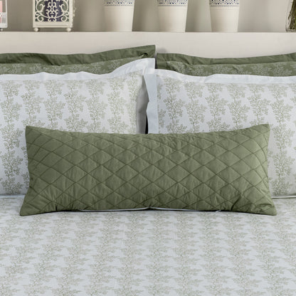 Lumbar/Throw Pillow Cover - Frosty Fern - LOVE FOR WHITE                                                          