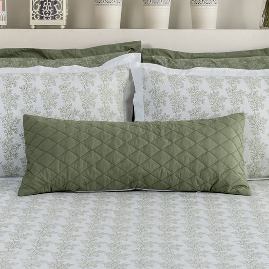 Lumbar/Throw Pillow Cover - Frosty Fern - LOVE FOR WHITE                                                          