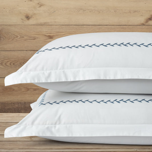 Pillow Covers  Embroidered "Fern" set of 2