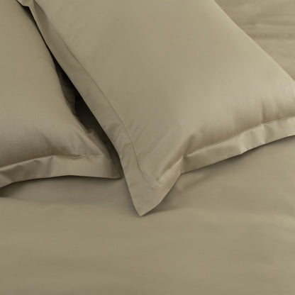 Fitted Sheet 600TC Heavenly - Dark Beige - LOVE FOR WHITE                                                          