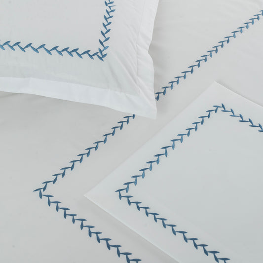 Bed Sheet Embroidered - Fern