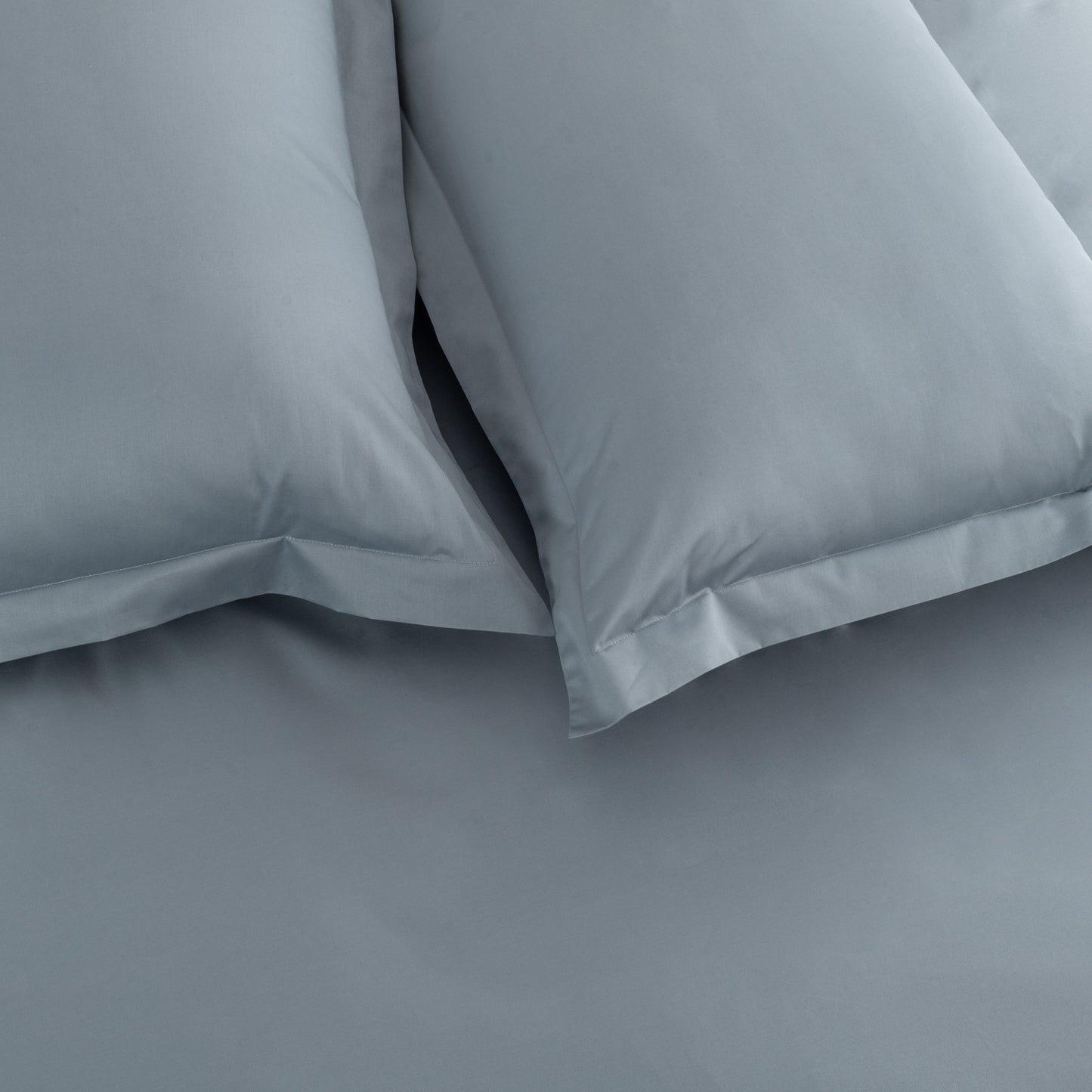 Fitted Sheet 600TC Heavenly - Blue Blush - LOVE FOR WHITE                                                          