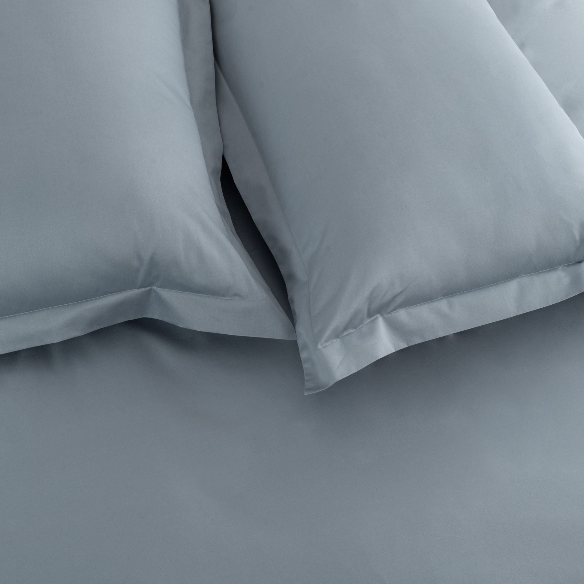 Fitted Sheet 600TC Heavenly - Blue Blush - LOVE FOR WHITE                                                          