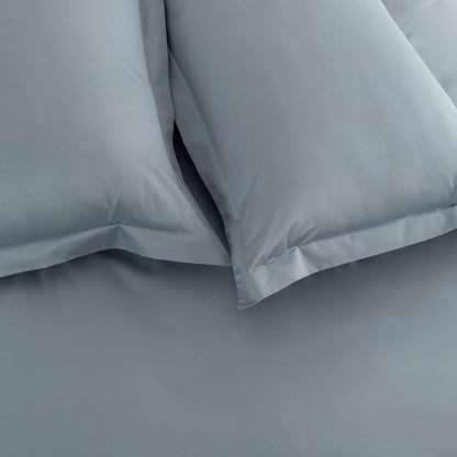 Fitted Sheet 600TC Heavenly - Blue Blush - LOVE FOR WHITE                                                          